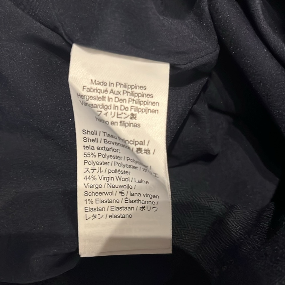 NWOT J.Crew | Essential wide leg pant in Italian city wool crepe | Navy Blue - Picture 12 of 13